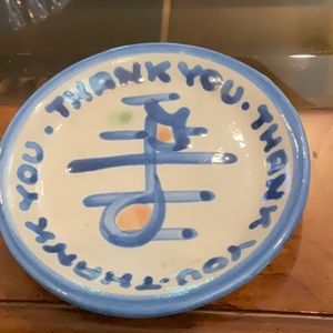 Wonderful vintage “HADLEY “ hand painted spoonrest, coaster, jewelry spot,etc.